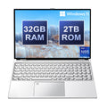 New 16" Inch 2K Laptop, 240 Hz ultra-clear screen, Windows 11 Pro Portable PC Gaming notebooks 32GB 2TB fingerprint unlock