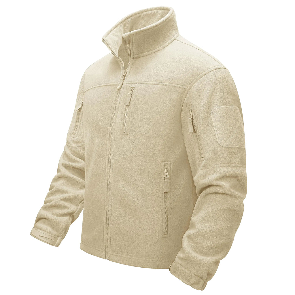 MAGCOMSEN Tactical Jackets for Men Winter Fleece Jackets Mens Comfortable Warm Windproof Jacket Military Jacket Ski Hiking Camping Military Jacket for Men