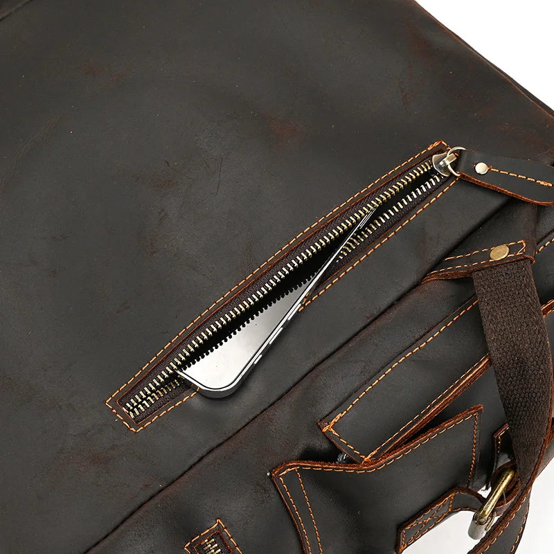 2025 New Arrivals Leather Backpack For Men Male Genuine Leather Laptop Travel Backpack 17 Inch Daypack Shoold Bag Men Male Large