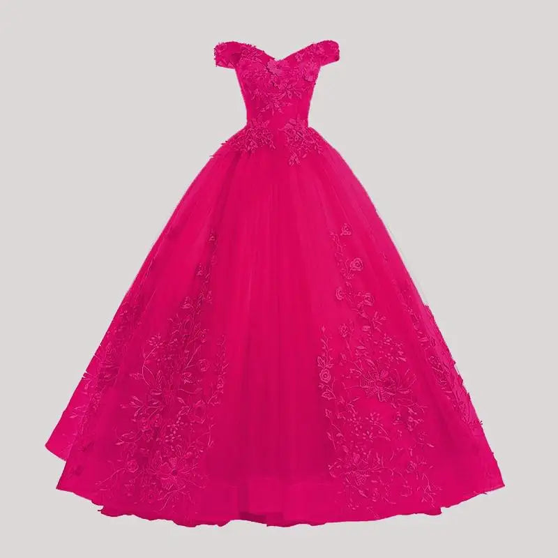 Quinceanera Dresses Elegant Boat Neck Luxury Lace Embroidery Vestidos De 15 Anos Party Prom Vintage Quinceanera Gown Customized