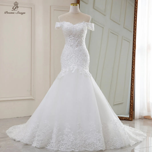 Customized Real photo Real video Luxury Sexy style mermaid wedding dress marriage dress robe de mariee vestidos de novia sereia