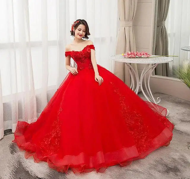 Quinceanera Dresses Elegant Boat Neck Luxury Lace Embroidery Vestidos De 15 Anos Party Prom Vintage Quinceanera Gown Customized