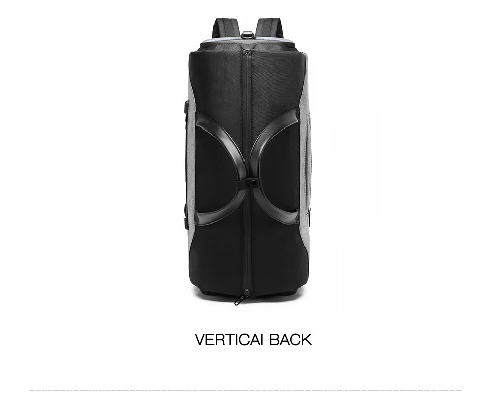 OZUKO Multifunction Men Suit Storage Travel Bag Large Capacity Luggage Handbag Male Waterproof Travel Duffel Bag Shoes Pocket