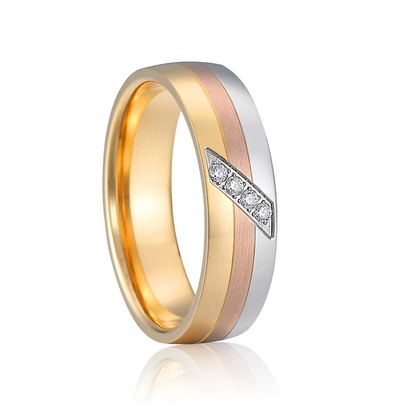 western designer dubai African fine 18k gold plated ladies jewelry cz diamond bridal wedding engagement rings for women girls