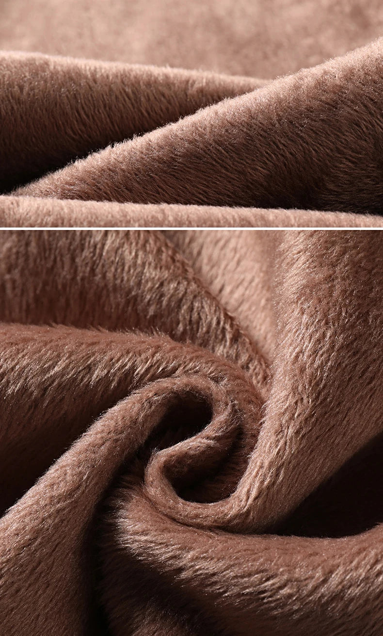 Winter Fleece Warm Pants Men England Plaid High Quality Business Slim Cotton Long Trousers Male Black Gray Pant Big Size 28-38