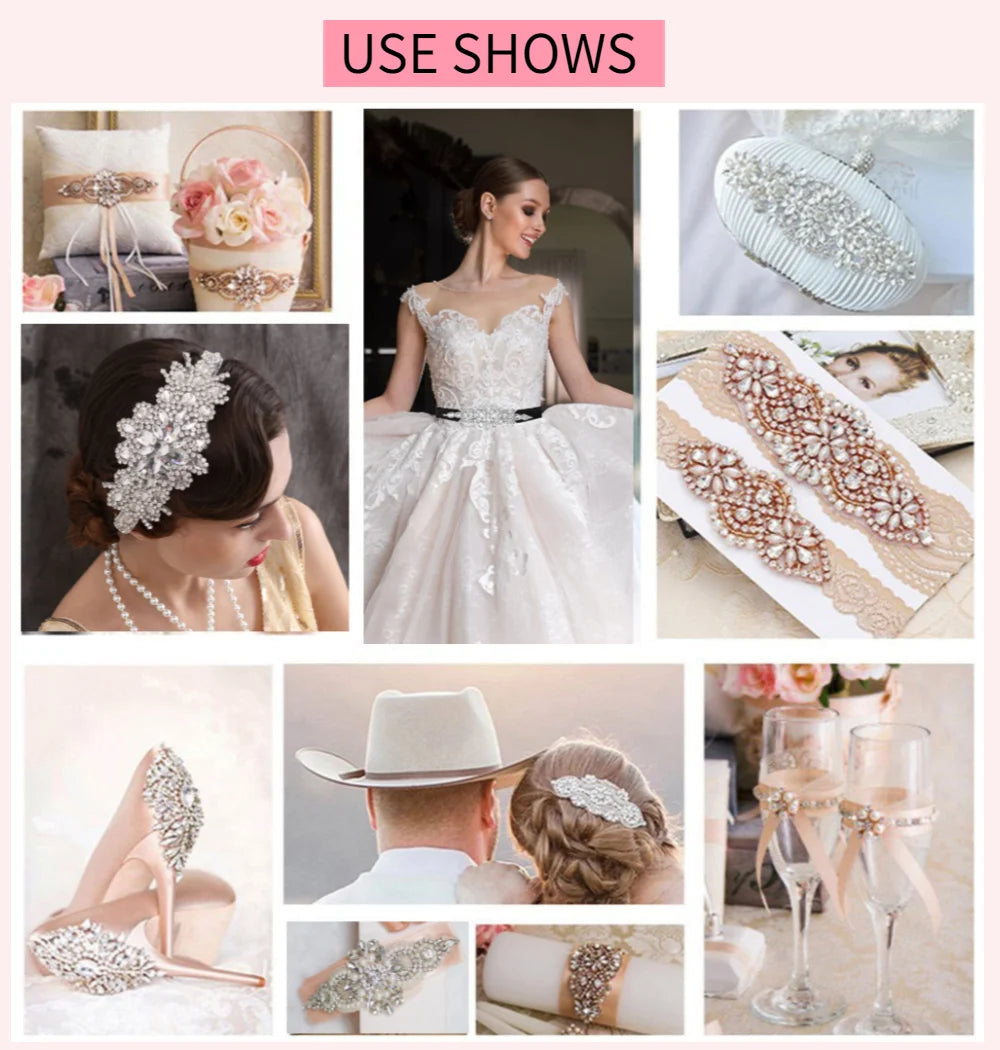 TOPQUEEN Wedding Dress Decoration Satin Ribbon