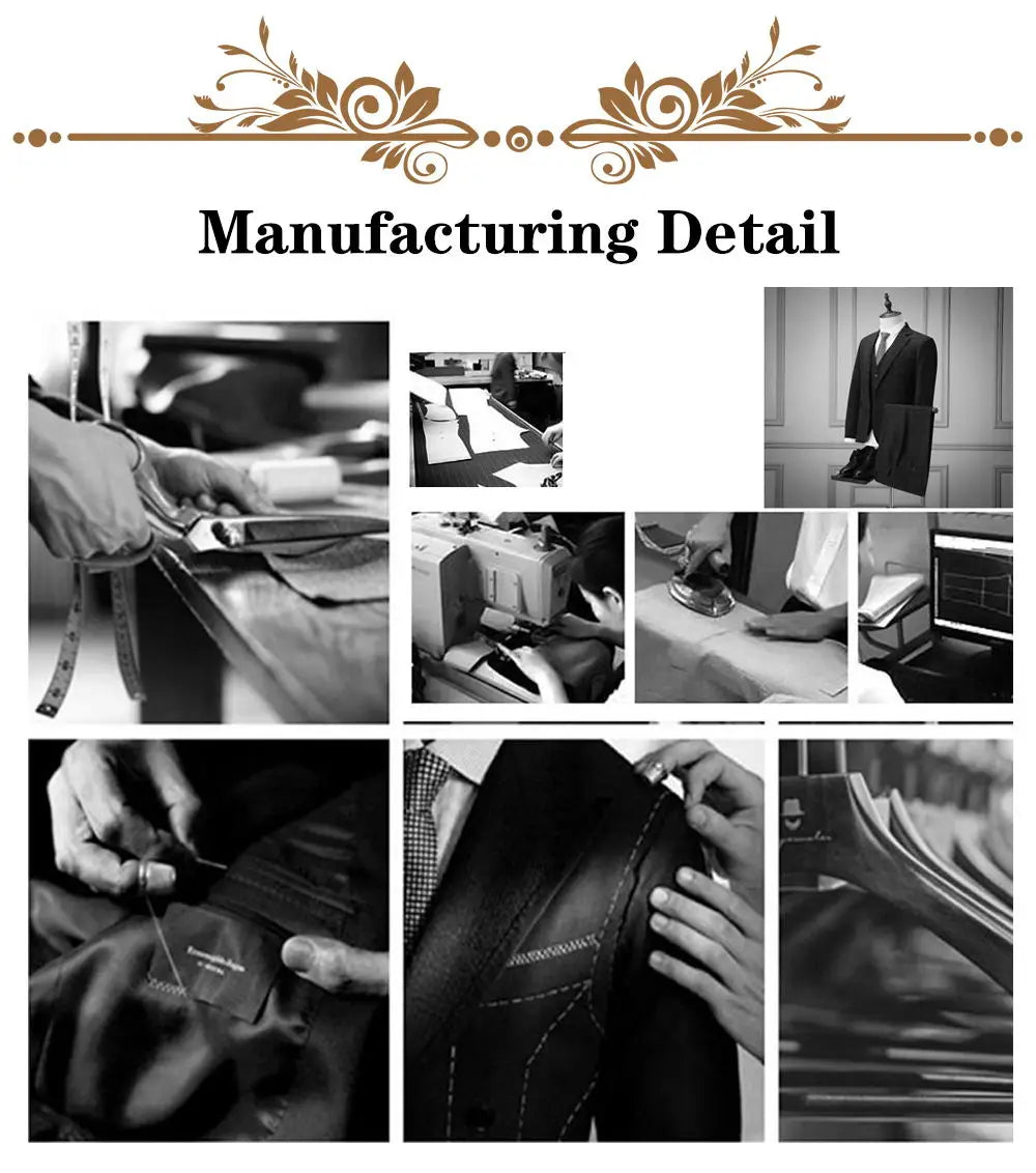 Fashion 2 Pieces Suits for Men Applique Slim Fit Tuxedos Groom Wedding Customized Flat Collar Blazer Pants vestido para hombre