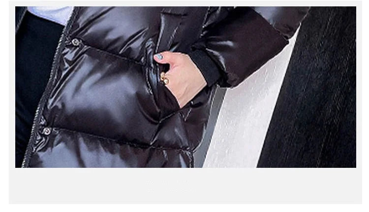 2025 Winter Long Down Jacket Women's Fashion Thick Cotton Parkas Outwear Plus size 4XL Loose Windproof Hooded Snow Coat Female