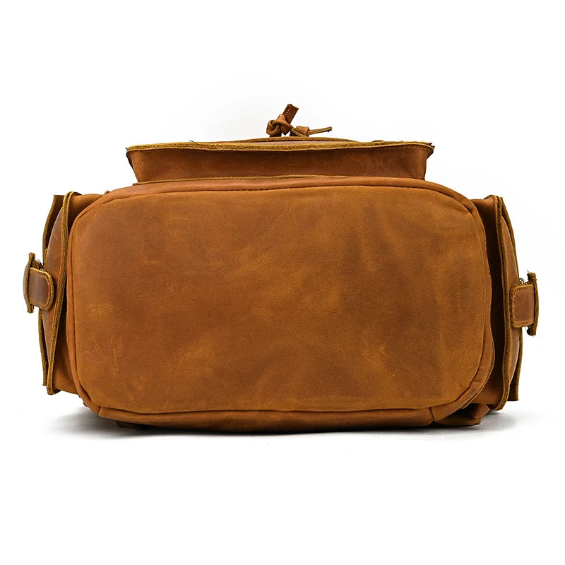 2025 New Arrivals Leather Backpack For Men Male Genuine Leather Laptop Travel Backpack 17 Inch Daypack Shoold Bag Men Male Large