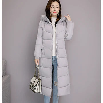 2025 Women's Winter Coats Long Section Warm Down Basic Jacket Coat Fashion Slim Outwear Female Korean Large Size Jackets M-6XL