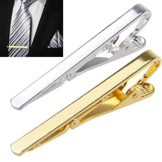 Men Metal Silver Gold Simple Necktie Tie Bar Clasp Clip Clamp Pin Men Stainless Steel For Business Ma Necktie Tie Clasps Fashion