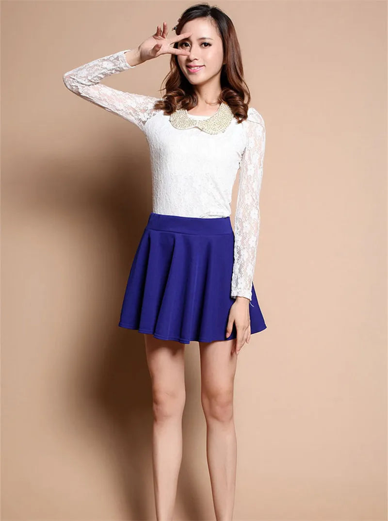 New 2024 Summer Sexy Skirt For Girl Korean Cute Short Skater Fashion female Mini Skirt Women Clothing saia Bottoms jupe faldas