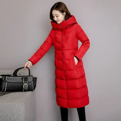2025 Women's Winter Coats Long Section Warm Down Basic Jacket Coat Fashion Slim Outwear Female Korean Large Size Jackets M-6XL