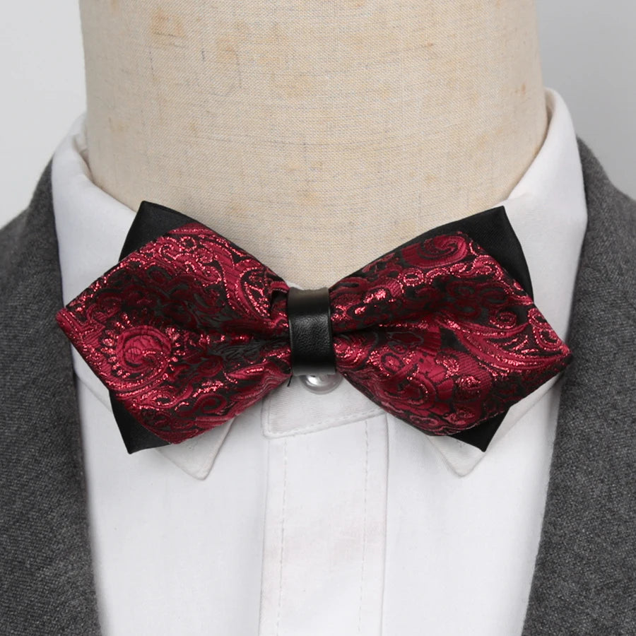 Mens Bowtie Quality Sale Necktie Fashion Formal Luxury Wedding Butterfly Cravat Ties for Men Shirt Business Gifts Accessories