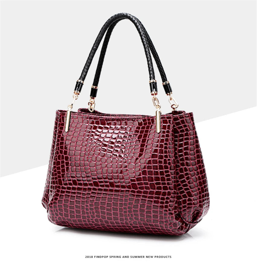 Womens Hand bags Designers Luxury Alligator Handbags Women Shoulder Bags Female Top-handle Bags Sac a Main Fashion Brand Handbag