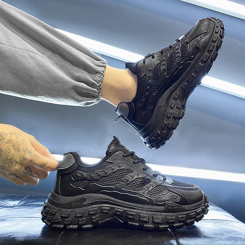 High Quality Luxury Sneakers for Men Breathable Mesh Upper Walking Basketball Style Casual Running Shoes 2026