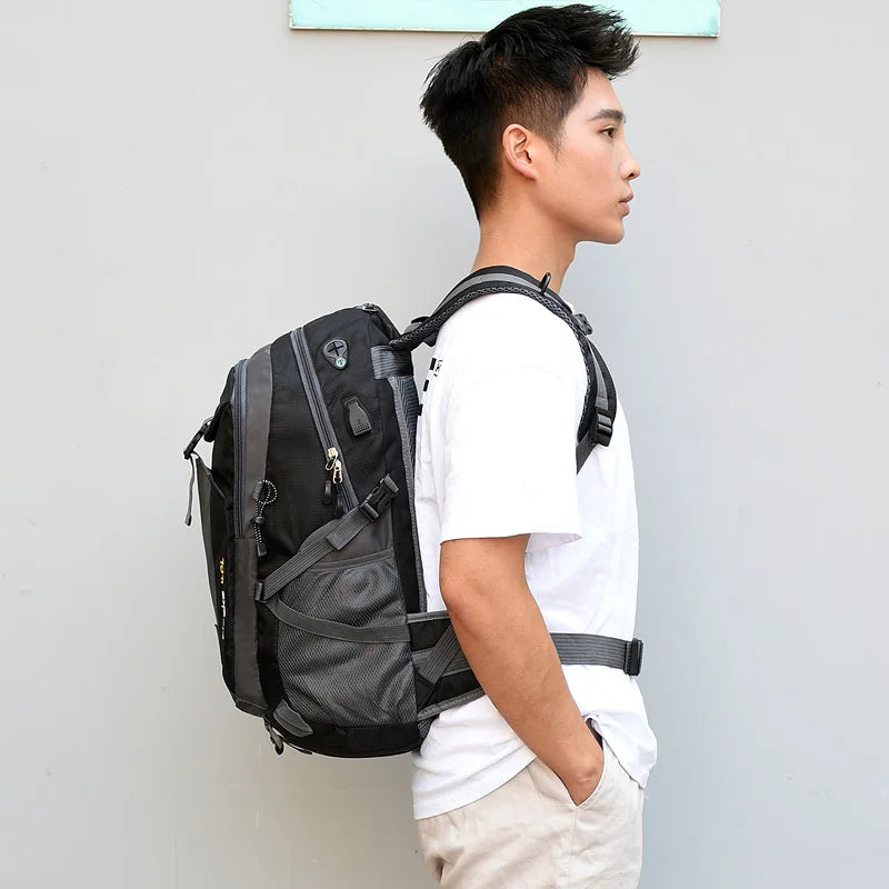 Anti-theft Mountaineering Waterproof Backpack Men Riding Sport Bags Outdoor Camping Travel Backpacks Climbing Hiking Bag For Men