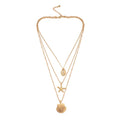 KSRA 2019 Fashion Popular Beach Street Shot Alloy Shell Starfish Scallop Multi-layer Female Necklace