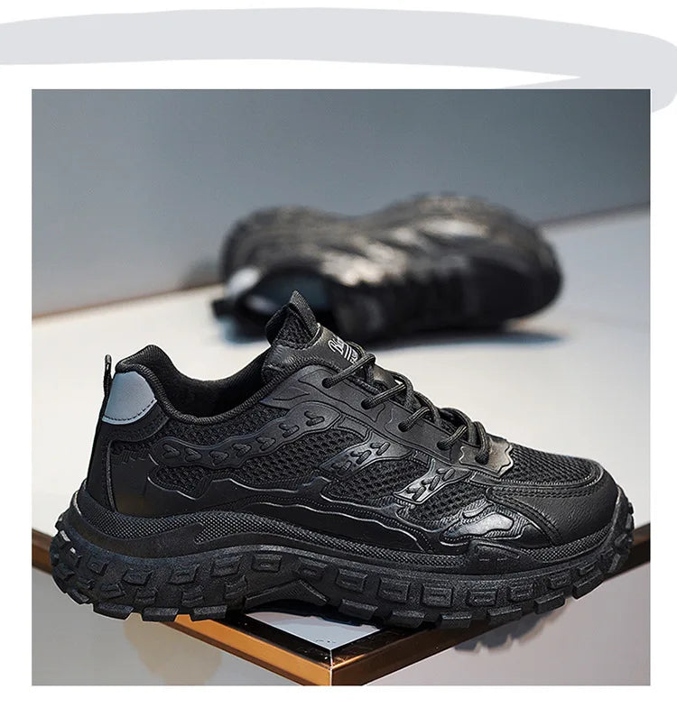 High Quality Luxury Sneakers for Men Breathable Mesh Upper Walking Basketball Style Casual Running Shoes 2026