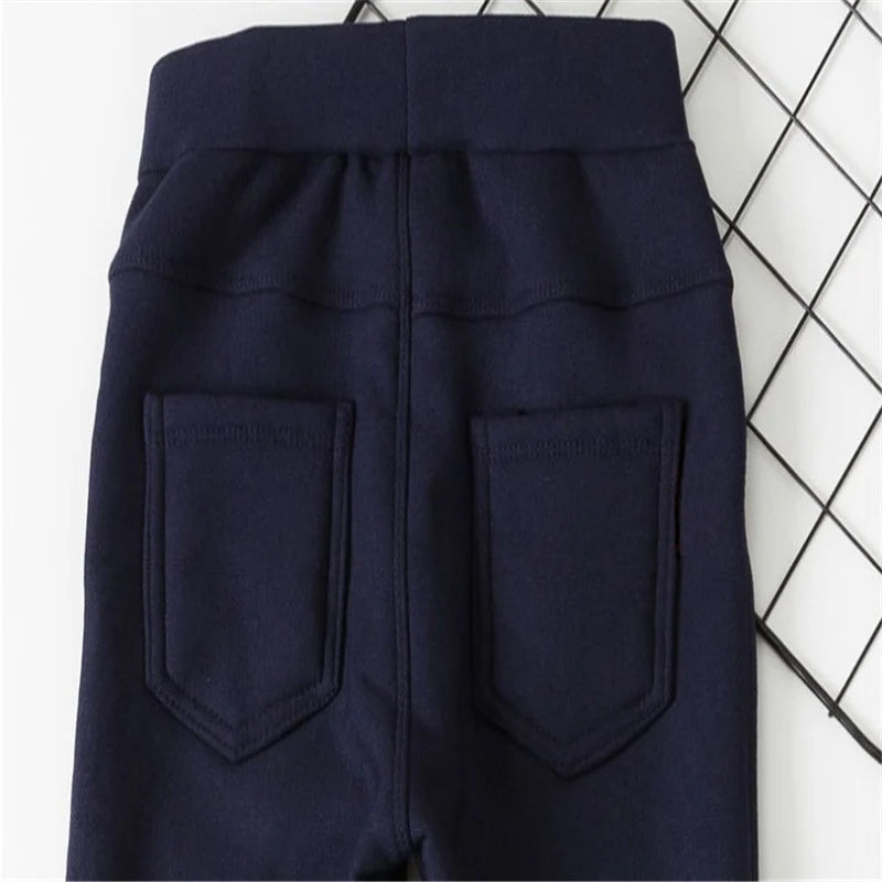 Winter Girls Leggings Plush Thick Wool Warm Clothes Girls Trousers Autumn Trousers Children's Leg Pants