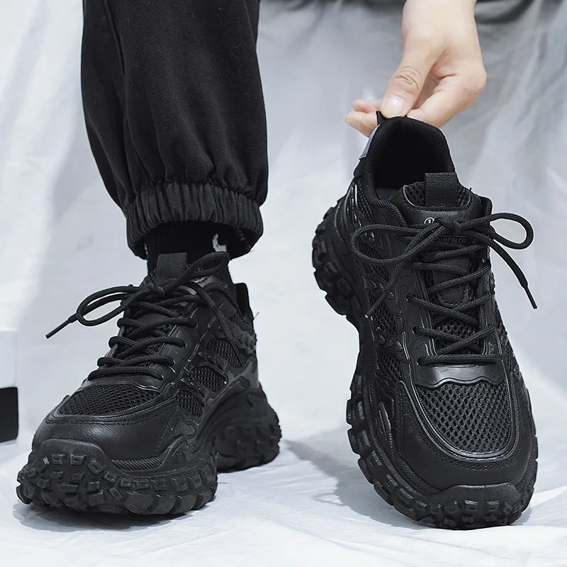 High Quality Luxury Sneakers for Men Breathable Mesh Upper Walking Basketball Style Casual Running Shoes 2026