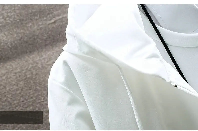 Hip Hop Military Men Tracksuit Hooded Jacket+Harem Pant Patchwork 2PC Set For Men Fashion 2023 New Mens Sportswear Suits