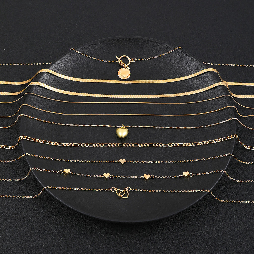 Snake Blade Necklace Suit 10 Pieces