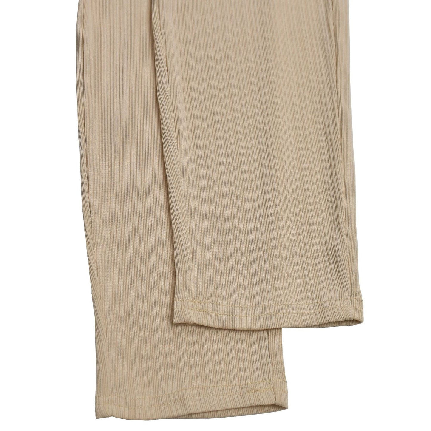 GLCMYAYA Women Halter Neck Knit Ribbed Ruched Stacked Jumpsuits 2025 Summer Vacation Beach Romper Playsuit One Piece Set Outfits