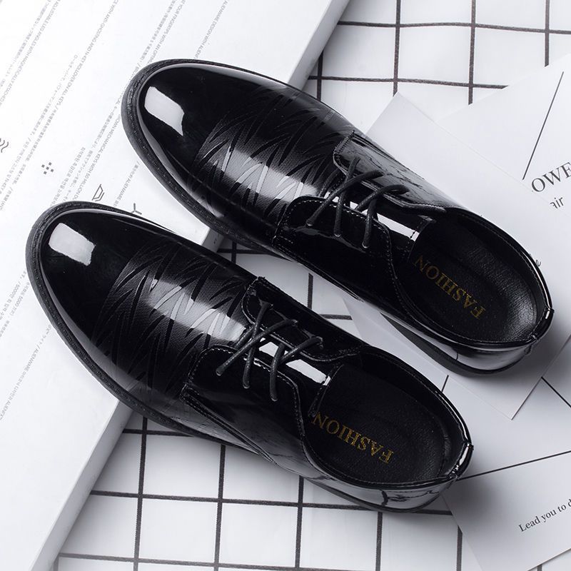 Men's Breathable Leather Shoes Black Soft Leather Soft Bottom Spring And Autumn Best Man Men's Business Formal Wear Casual Shoe