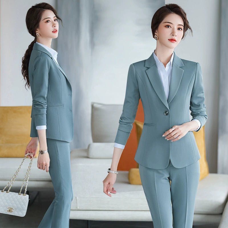 Korean Style Slim-Fitting Iron-Free College Students Interview Suit Suit