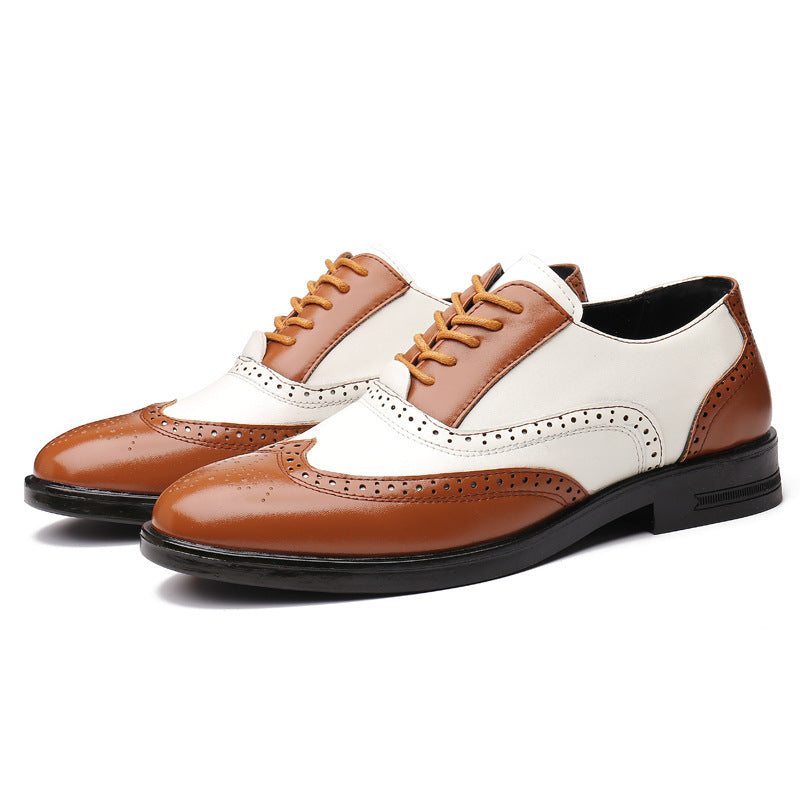 Men's Breathable Leather Shoes Black Soft Leather Soft Bottom Spring And Autumn Best Man Men's Business Formal Wear Casual Shoe