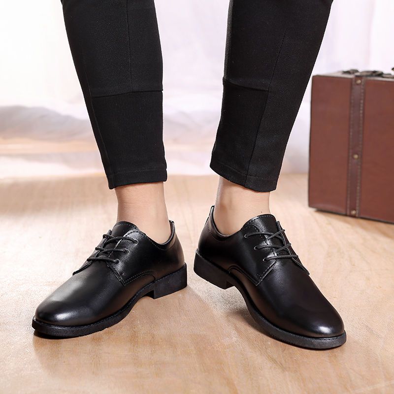 Men's Breathable Leather Shoes Black Soft Leather Soft Bottom Spring And Autumn Best Man Men's Business Formal Wear Casual Shoe