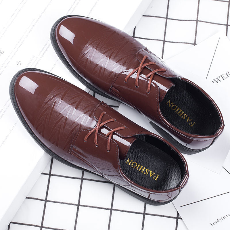 Men's Breathable Leather Shoes Black Soft Leather Soft Bottom Spring And Autumn Best Man Men's Business Formal Wear Casual Shoe