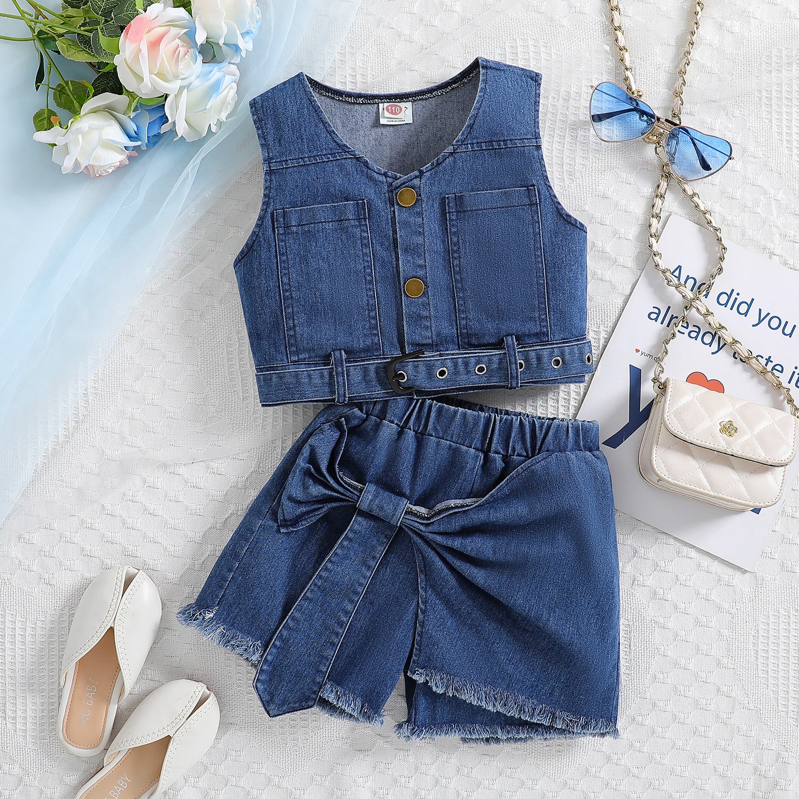 denim jeans set for girl