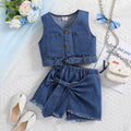 denim jeans set for girl
