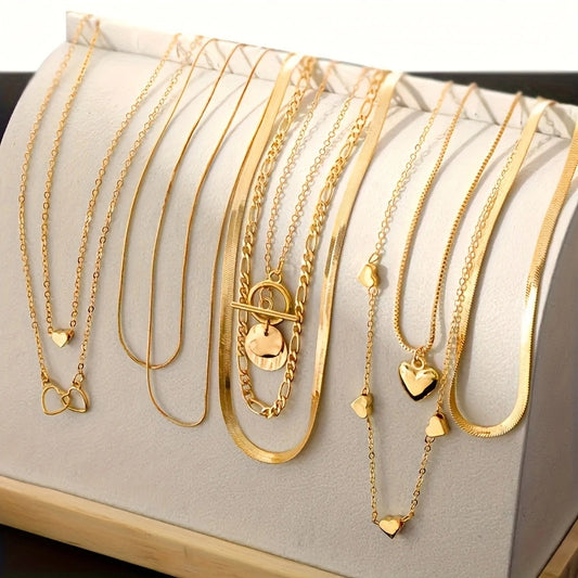 Snake Blade Necklace Suit 10 Pieces