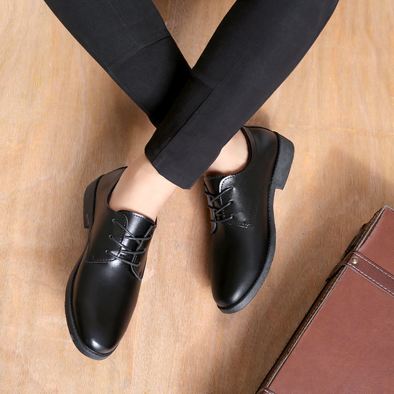 Men's Breathable Leather Shoes Black Soft Leather Soft Bottom Spring And Autumn Best Man Men's Business Formal Wear Casual Shoe