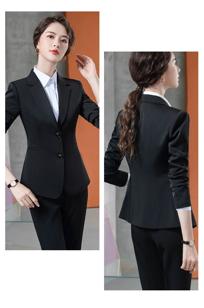 Korean Style Slim-Fitting Iron-Free College Students Interview Suit Suit