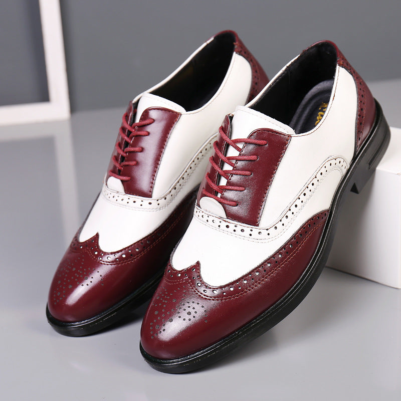 Men's Breathable Leather Shoes Black Soft Leather Soft Bottom Spring And Autumn Best Man Men's Business Formal Wear Casual Shoe