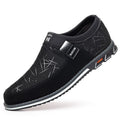 Men's PU Leather Round Toe Dress Shoes – Horseshoe Heel | Sizes 38–48