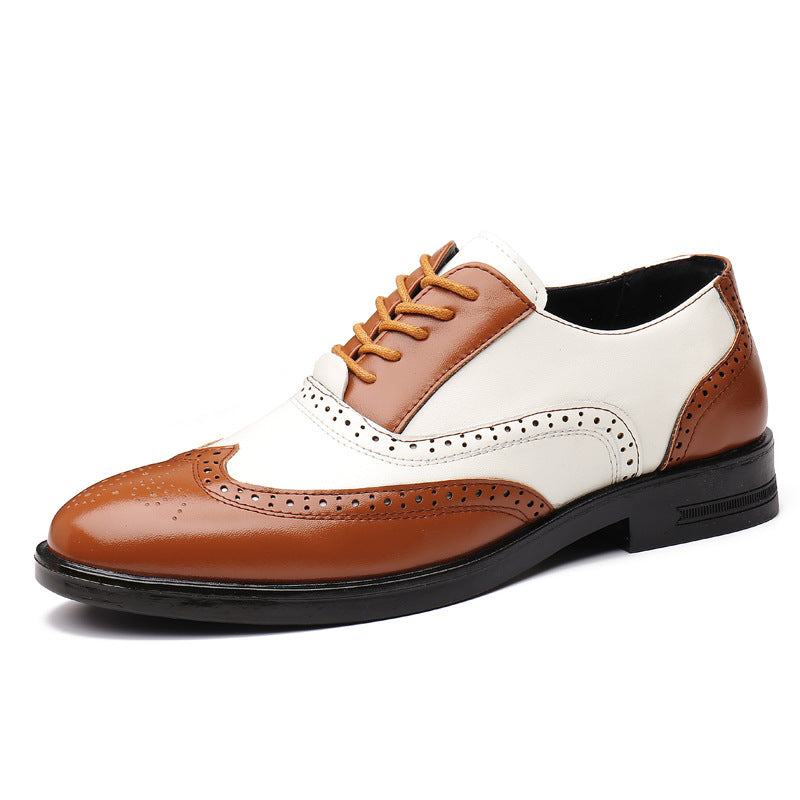 Men's Breathable Leather Shoes Black Soft Leather Soft Bottom Spring And Autumn Best Man Men's Business Formal Wear Casual Shoe