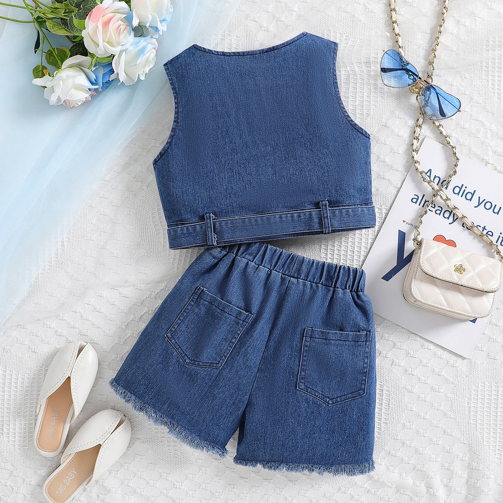 denim jeans set for girl