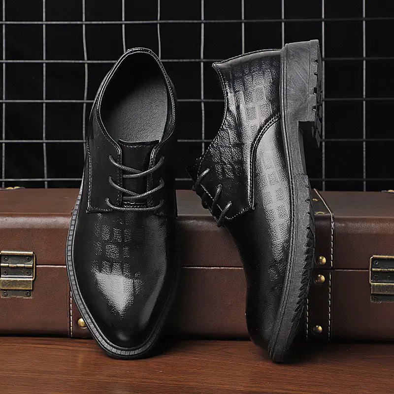 Men's Versatile Waterproof Breathable Black Casual Shoes