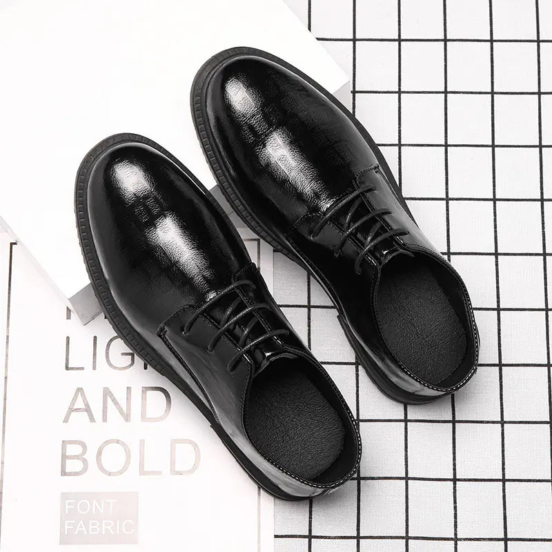 Men's Versatile Waterproof Breathable Black Casual Shoes