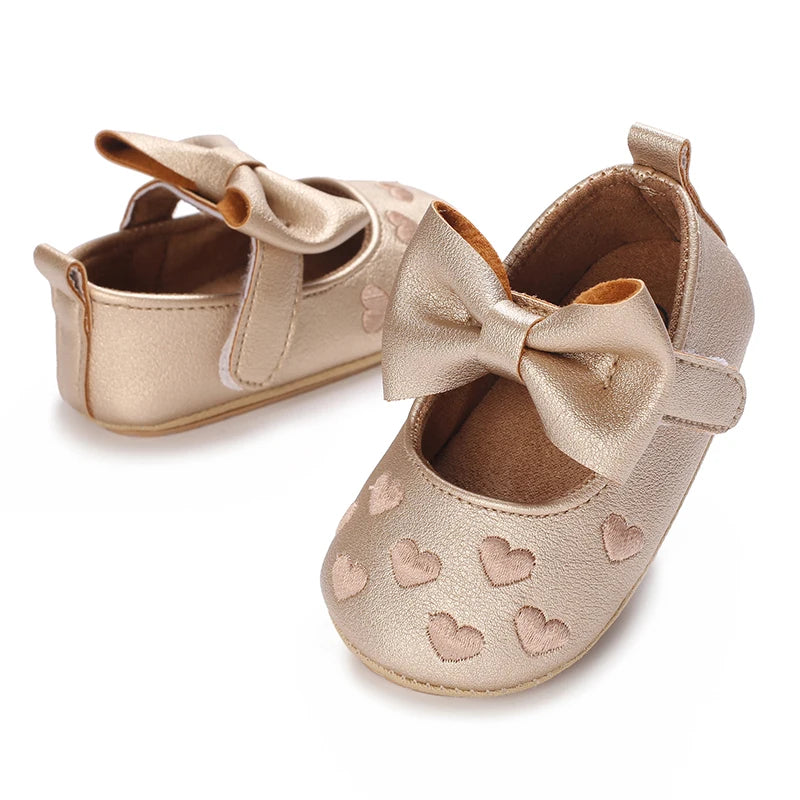 Cute White Lace Baby Girl Princess shoes  Baby Moccasins Moccs Shoes Bow Fringe Rubber Soled Non-slip Footwear Crib Shoes
