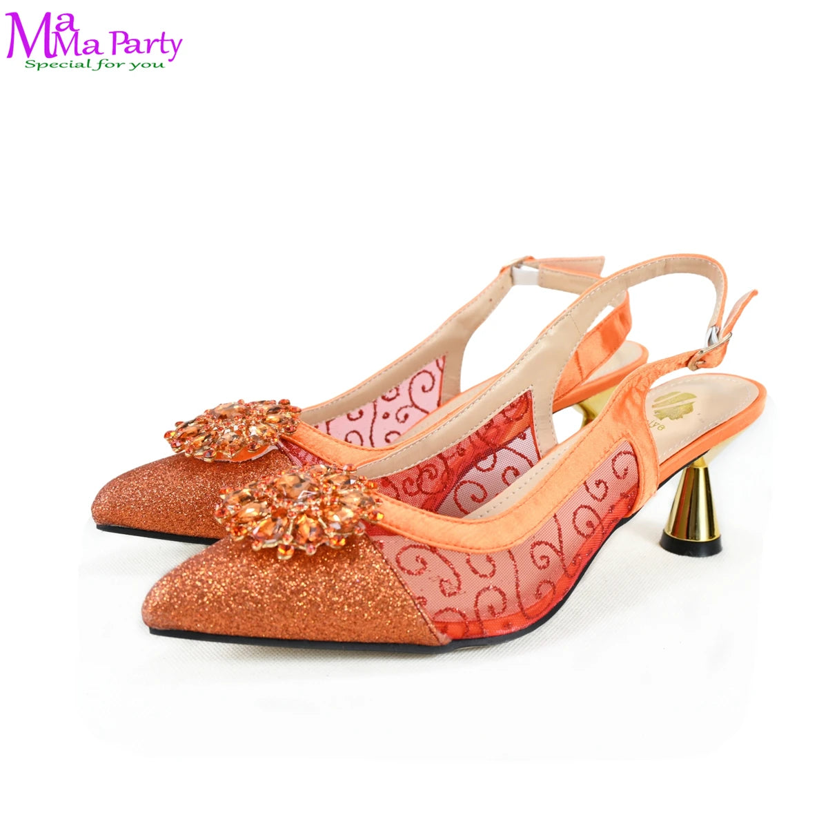 2025 Winter New Arrivals Low Heels in Coffee Italian Women Shoes and Bag Set Elegant Ladies Pointed Toe Pumps for Wedding Party