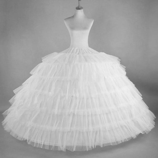 Full White Ball Gown Hoops Wedding Accessories Petticoat Underskirt Slips Quinceanera Gown for Wedding Dress