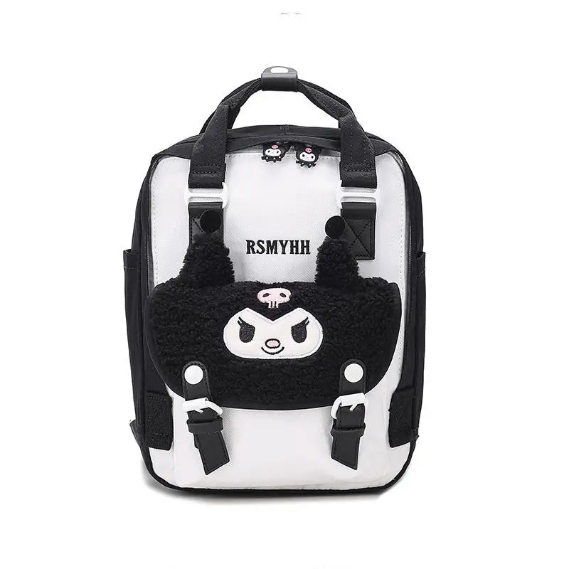 Sanrio Kawaii Girls School Bag Women Large Capacity Campus Backpacks Cute Cinnamoroll Kuromi Travel Camping Backpack Gift