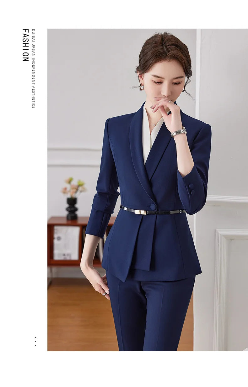 elegant Women Solid Suits