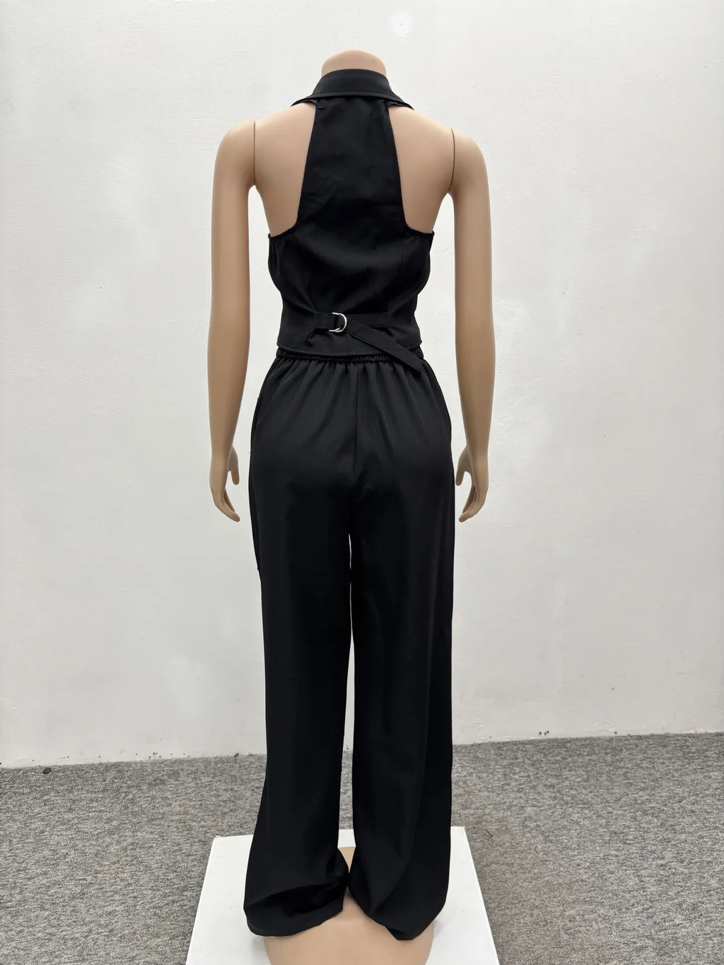 Pants Set Women Two Piece Sets Sexy Matching Sets Sleeveless Vest Tops Wide Leg Long Pants High Waist Slim Fit Y2k Streetwear